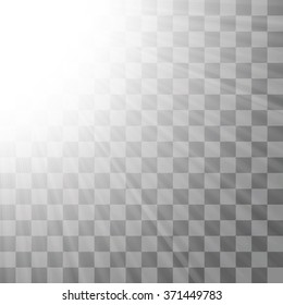 Vector Concert Lighting. Stage Spotlights Background. Lantern Illuminates The Dark Background. Spotlight Pattern