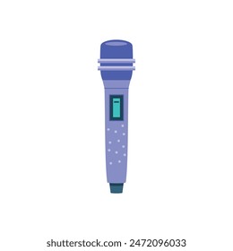 Vector Concert Microphone Cartoon Illustration Isolated