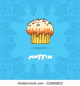 vector confectionery muffin