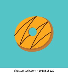 Pastel de pastelería de chocolate y torta de donut