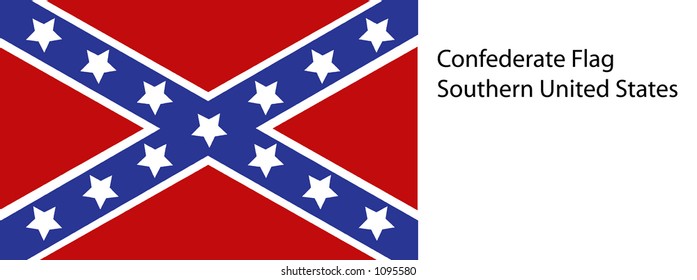 Vector Confederate Flag