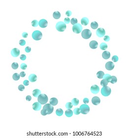 Vector Confetti Background Pattern. Element of design. Colorful bubbles on white background