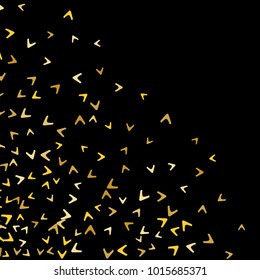 Vector Confetti Background Pattern. Element of design. Colorful arrows on a black background
