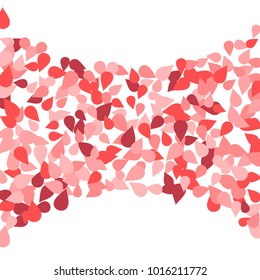 Vector Confetti Background Pattern. Element of design. Colored petals on a white background
