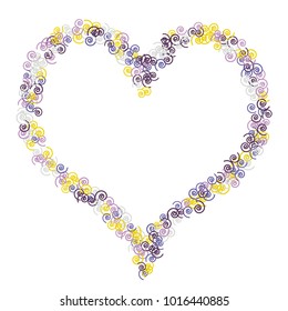 Vector Confetti Background Pattern. Element of design. Color spirals on a black background
