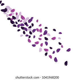 Vector Confetti Background Pattern. Element of design. Colored leaves on a white  background