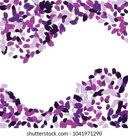 Vector Confetti Background Pattern. Element of design. Colored leaves on a white  background