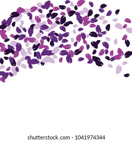Vector Confetti Background Pattern. Element of design. Colored leaves on a white  background
