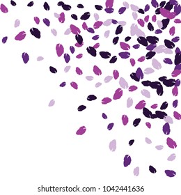 Vector Confetti Background Pattern. Element of design. Colored leaves on a white  background