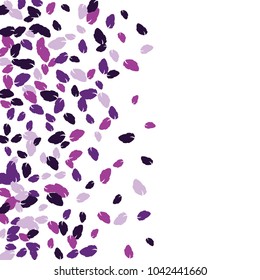 Vector Confetti Background Pattern. Element of design. Colored leaves on a white  background