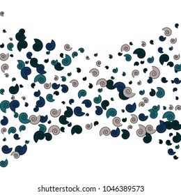 Vector Confetti Background Pattern. Element of design. Color spirals on a white background