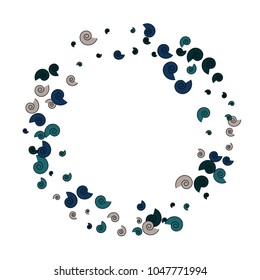 Vector Confetti Background Pattern. Element of design. Color spirals on a white background