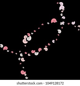 Vector Confetti Background Pattern. Element of design. Color spirals on a black background