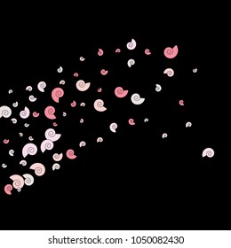 Vector Confetti Background Pattern. Element of design. Color spirals on a black background