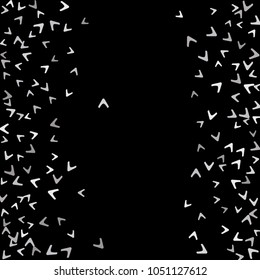 Vector Confetti Background Pattern. Element of design. Colorful arrows on a black background