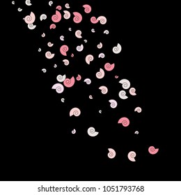 Vector Confetti Background Pattern. Element of design. Color spirals on a black background