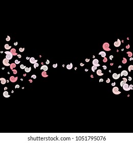 Vector Confetti Background Pattern. Element of design. Color spirals on a black background