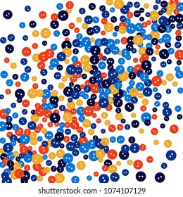 Vector Confetti Background Pattern. Element of design. Colored buttons on a black background
