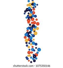 Vector Confetti Background Pattern. Element of design. Colored buttons on a black background
