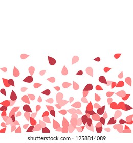 Vector Confetti Background Pattern. Element of design. Colored petals on a white background
