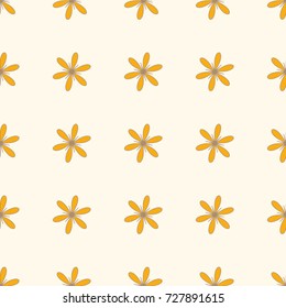 Vector Confetti Background Pattern. Element of design.Orange flowers on a  Orange background