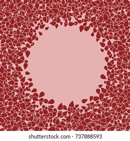 Vector Confetti Background Pattern. Element of design. Red petals on a pink background