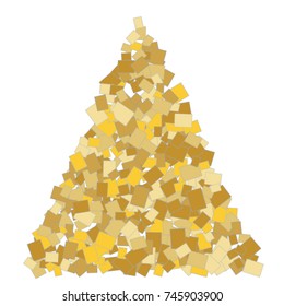 Vector Confetti Background Pattern. Element of design. Colored rectangles on a white background
