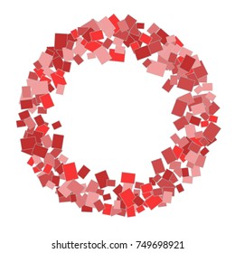 Vector Confetti Background Pattern. Element of design. Colored rectangles on a white background