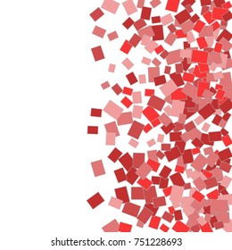 Vector Confetti Background Pattern. Element of design. Colored rectangles on a white background