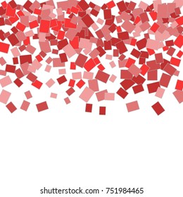 Vector Confetti Background Pattern. Element of design. Colored rectangles on a white background