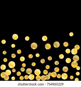 Vector Confetti Background Pattern. Element of design. Bubbles on an black background