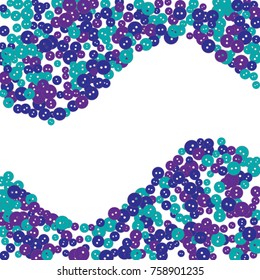 Vector Confetti Background Pattern. Element of design. Colored buttons on a white background