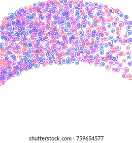  Vector Confetti Background Pattern. Element of design. Colored spirals on a white background