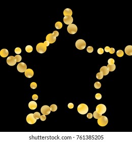 Vector Confetti Background Pattern. Element of design. Bubbles on an black background