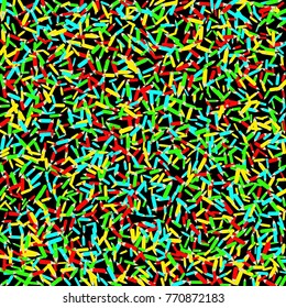 Vector Confetti Background Pattern. Element of design. Color pencils on a black background