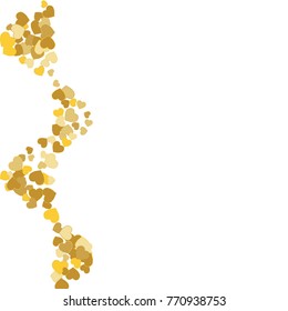 Vector Confetti Background Pattern. Element of design. Colored hearts on a white background