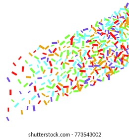 Vector Confetti Background Pattern. Element of design. Color confetti on a white background