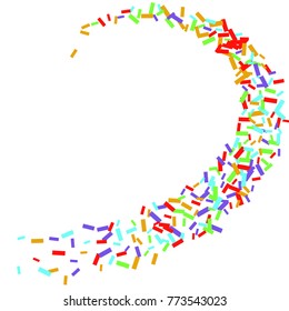 Vector Confetti Background Pattern. Element of design. Color confetti on a white background