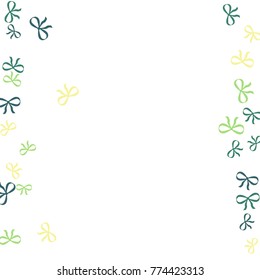 Vector Confetti Background Pattern. Element of design. Colored bows on a blue background