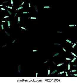Vector Confetti Background Pattern. Element of design. Color pencils on a  black  background