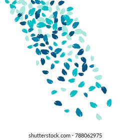 Vector Confetti Background Pattern. Element of design. Colored leaves on a white background