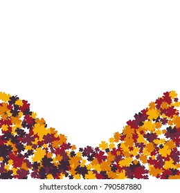 Vector Confetti Background Pattern. Element of design. Clover leaves on a white background