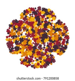 Vector Confetti Background Pattern. Element of design. Clover leaves on a white background