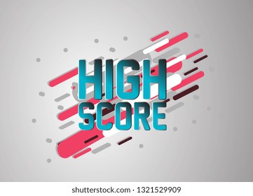 vector confetti, banner or poster for sport event.