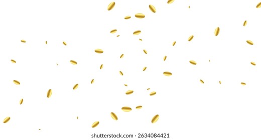 Vector Confetti Explosion in Luxurious Gold – Perfect for Holiday Posters, Social Media Ads and Backgrounds. Gold Confetti Gradient – Elegant Background Texture