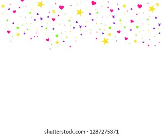 Vector confetti. Festive illustration. Confetti isolated on transparent background. Festive vector illustration