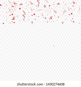 Vector confetti. Festive illustration. Party popper isolated on white background