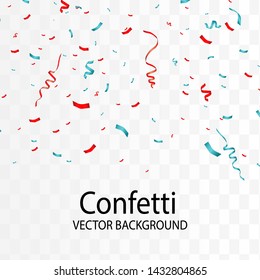 Vector confetti. Festive illustration. Party popper isolated on white background