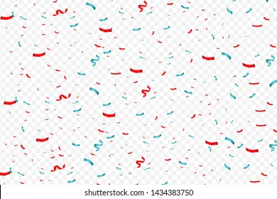 Vector confetti. Festive illustration. Party popper isolated on white background