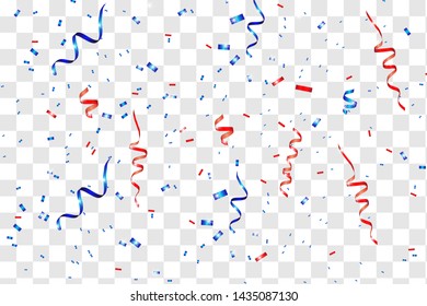 Vector confetti. Festive illustration. Party popper isolated on white background